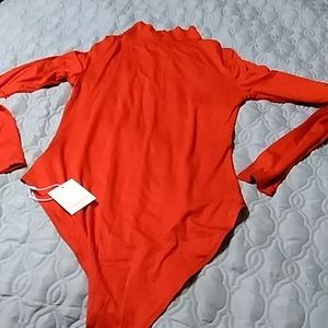 Mango pop Red Bodysuit